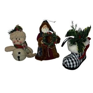 Festive Santa and Snowman Holiday Decor Set